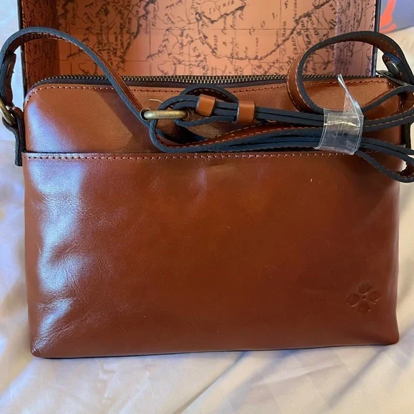 Patricia Nash brown leather Avellino crossbody bag/purse - Picture 3 of 13
